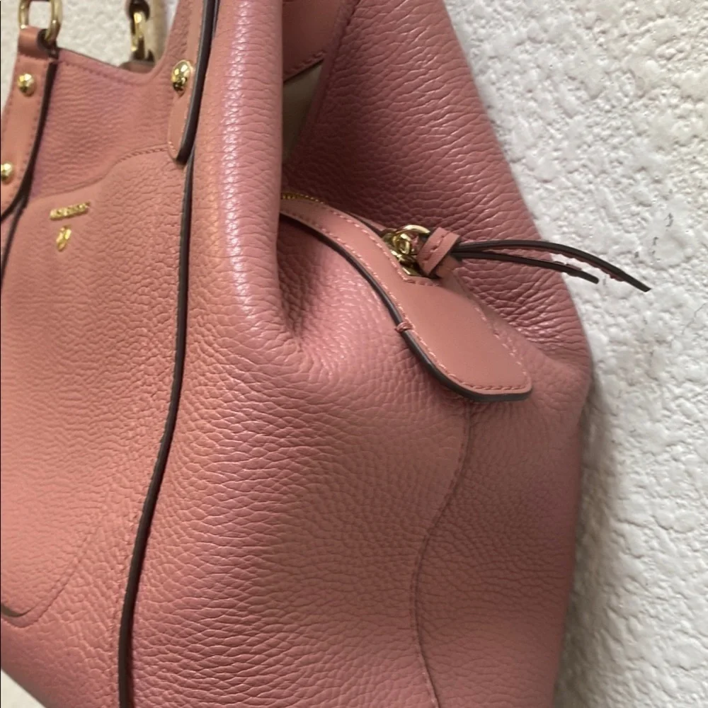 Michael Kors Pink Shoulder Bag with Gold Hardware